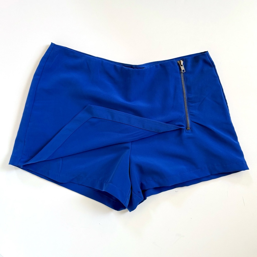 Royal Blue Women's Skort with Zipper